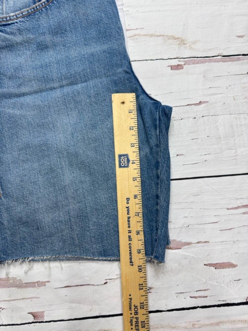 Zara Raw Hem Cinch Back Denim Bermuda Shorts Blue 4 Jorts - Picture 8 of 11